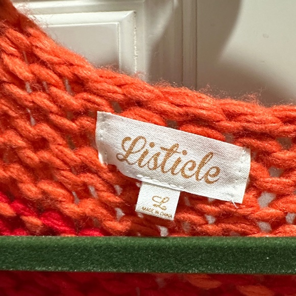 Listicle Chunky Knit Striped Multicolor Sweater Sz Large
Never worn - Picture 3 of 5